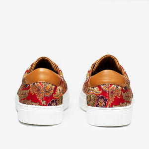 TAFT The Sneaker in Red Paisley