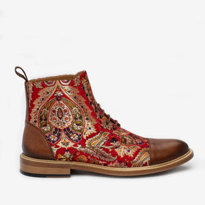 TAFT The Jack Boot in Red Paisley